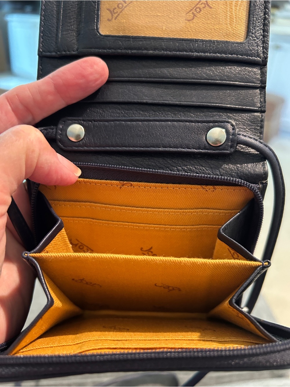 Leather JCON Los Angeles Crossbody Purse/ Wallet - Picture 8 of 10
